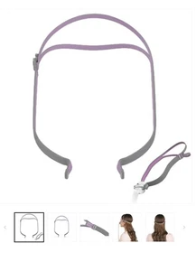 NEU ResMed AirFit P10 verstellbare Kopfbedeckung LILA RIEMEN für SIE Ersatz 62936 - Bild 1 von 1