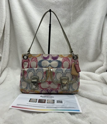 Coach Poppy Signature Lona Dream C Estampa de Rabisco Hippie Glam Bling 19030 - Imagem 1 de 4