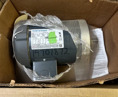 MARATHON,G581,MOTOR 1/2-1/3HP 1725RPM 208-230/460V 56C FRAME NOS - Image 1 of 4
