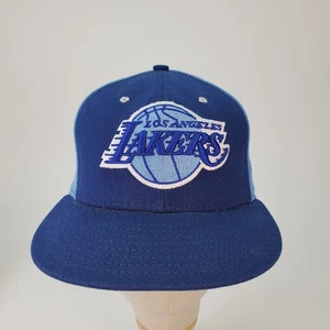 New Era 59Fifty Los Angeles Lakers NBA 7 1/4 Fitted Baseball Hat Cap Blue - Picture 1 of 8