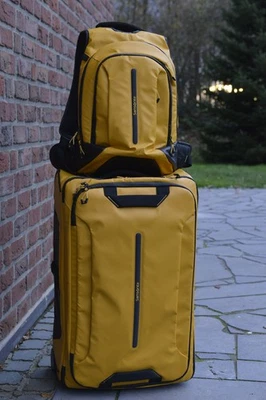 🟡 Samsonite Ecodiver Laptop Rücksack Reisetasche gelb Gr. M leicht wasserdicht - Bild 1 von 4