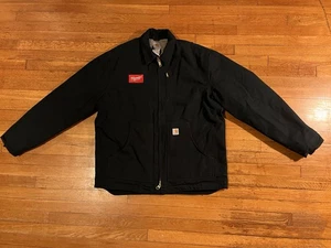 Chaqueta Milwaukee Tools Carhartt Duck Ridge forrada Sherpa para hombre XL alta negra - Imagen 1 de 12