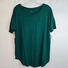 NWT Daily Ritual T-Shirt Short Sleeve Round Neck Green Size Medium