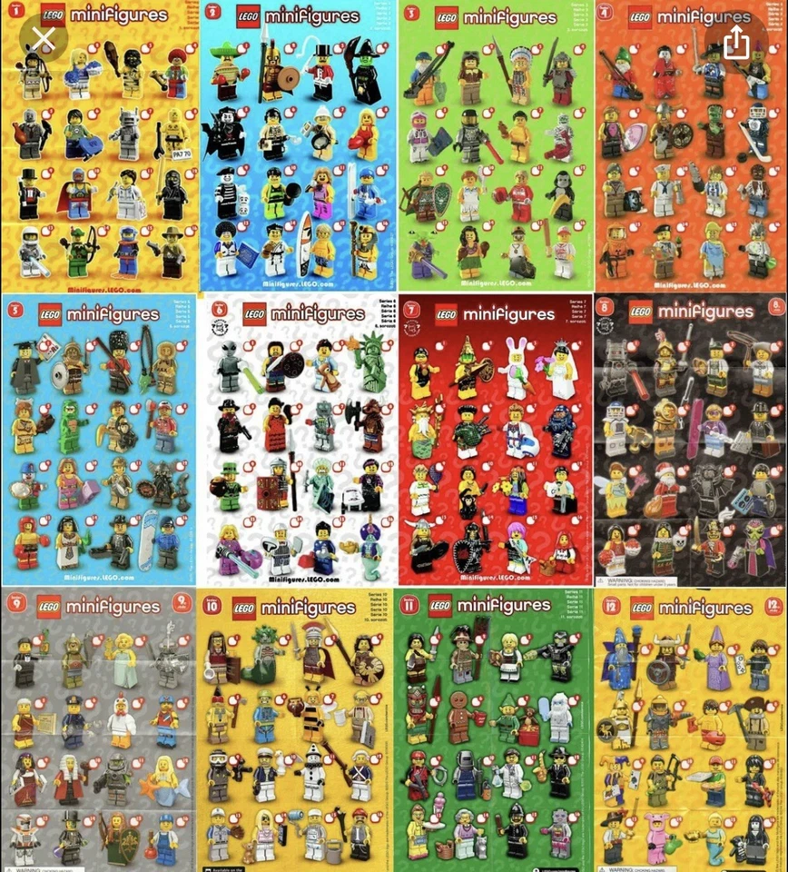 LEGO CHECKLIST (for MiniFigures)- Choose Your Series list - Image 1 of 1