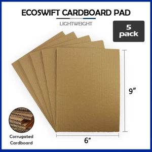 5 6x9 "EcoSwift" Brand Corrugated Cardboard Pads Filler Insert Sheets 6" x 9" - Picture 1 of 6