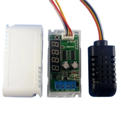RS485 Modbus RTU Digital Display with External Temperature and Humidity Sensor - Image 1 of 4