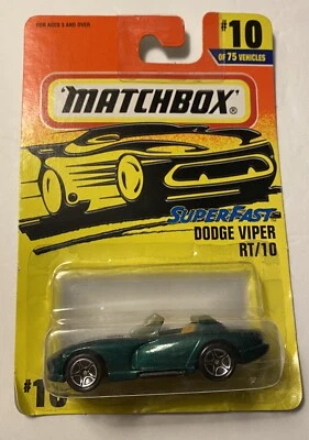 1996 Matchbox Super Fast Dodge Viper RT/10 Diecast #10 - Image 1 of 3