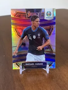2020 Panini Select UEFA Euro Soccer Raphael Varane Silver Prizm France Man U - Picture 1 of 2