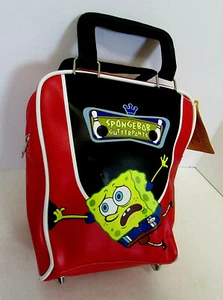 Lonchera suave aislada SPONGEBOB GutterPants sin usar con etiquetas cremallera y asas Nuevo de Lote Antiguo - Imagen 1 de 12