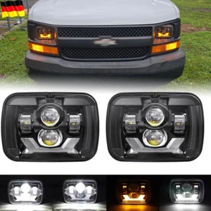 Paar für Chevy Express Cargo Van 1500 2500 3500 7x6 5x7 LED Scheinwerfer Blinker - Bild 1 von 10