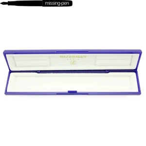 Older Waterman Plastic Etui / Case / Box in Blue-White for 1 pen - Picture 1 of 5
