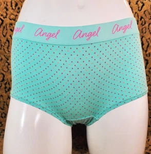 Victoria's Secret Angel Mint Green Polka Dot Boy Shorts Shortie S NWT Sexy - Picture 1 of 8