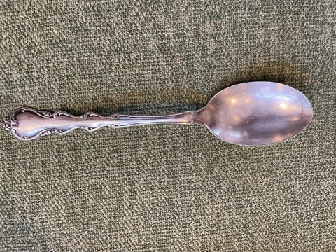 International Sterling Silver Angelique Serving Spoon 8 3/8" 66g Scrap Weight Cover