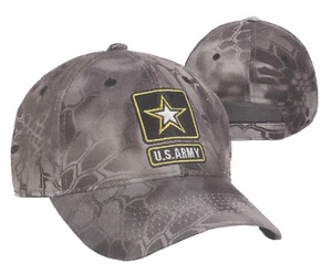 U.S. ARMY KRYPTEK Raid Camo Men's Licensed Tactical Military Veteran Hunting Hat - Picture 1 of 3