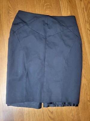 Ivanka Trump womens Black Stretch Knit Elastic Waist Pull on Pencil Skirt Sz. M - Image 1 of 4