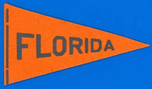 Old Vintage Antique 1936-1938 BF3 Florida Gators Football Mini Pennant *H264 - Picture 1 of 4