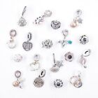 PANDORA Sterling Silver & Gold Plated Charms From Assorted Collections Lot of 18