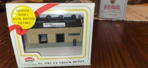 N Scale / n gauge 1:160 scale Building truck depot plus figure set - Picture 1 of 3