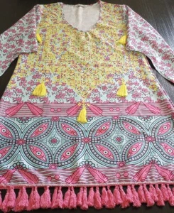 Vestido Miss Look Boho con cubierta de 38" pecho/largo - Imagen 1 de 8