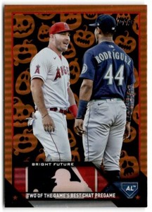 2023 Topps Update Jack O Lantern Foil Bright Future (Mike Trout/Julio Rodríguez)