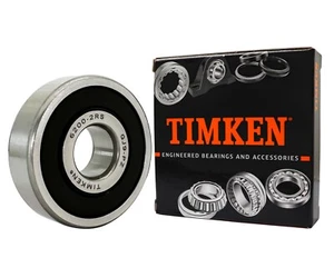 CONFEZIONE 2 CUSCINETTI TIMKEN 6200-2RS 10X30X9MM doppia guarnizione in gomma 6200RS - Foto 1 di 5