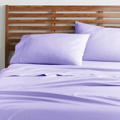 Juego de sábanas de 4 piezas de bolsillo profundo serie 1800 microfibra confort suave transpirable Foto 1 de 4