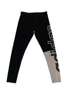 Adidas Athletic Legging Pants Black Girls Size M 10-12 22x22 Excellent Condition - Picture 1 of 12