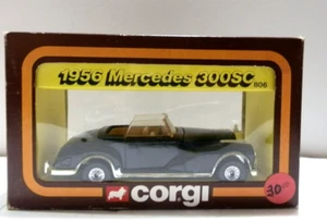1983 Corgi 50s Classics 1:43 Black 1956 Mercedes 300SC Roadster - Picture 1 of 4