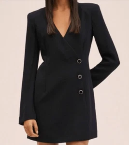 JASON WU Long Sleeve Blazer Dress Black Size XS - Picture 1 of 11