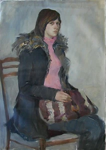 Ukrainian Oil Painting Impressionism female portrait woman girl realism - Picture 1 of 7