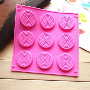 Swirl Lollipops Silicone Mould Chocolate Fondant Jelly Ice Cube Candy Mold AU - Picture 1 of 4