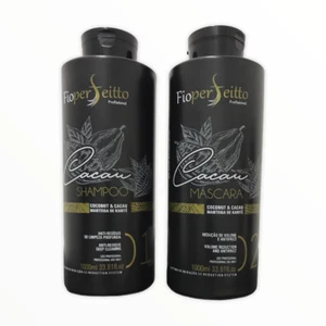 Kit de tratamiento complejo de queratina Fio Perfeitto Cacau 33,81 fl.oz 1000 ml - Imagen 1 de 2