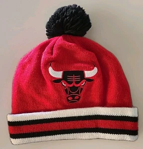 Chicago Bulls Mitchell & Ness Beanie - Adult - Red White Black - NBA Basketball - Picture 1 of 5