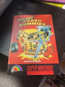 Vintage 1991 Crash Dummies SNES Super Nintendo Instruction Booklet Manual Only - Bild 1 von 3