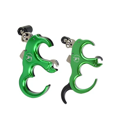 TP420 Archery Release Aid 3/4Fingers Switching Thumb Trigger Compound Bow Target - Image 1 of 4
