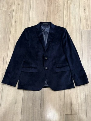 Blazer Abrigo Deportivo Lauren Ralph Lauren Niños 16R 2 Botones Terciopelo Negro Azul Marino Foto 1 de 4