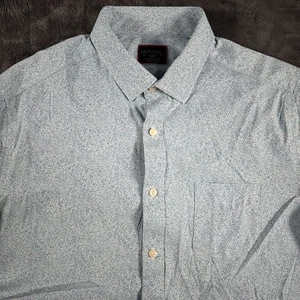 UNTUCKit Camicia Uomo Grande Blu Chiaro Fortia Manica Corta Bottoni 40888 - Foto 1 di 8