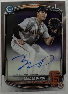 Zander Darby Bowman 2025 cromo automático gigantes - Imagen 1 de 1