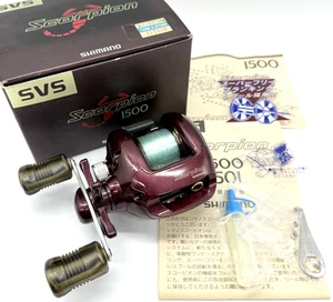 Carrete de fundición de cebo para diestros Shimano Scorpion 1500 en caja "Excelente+++" JAPÓN - Imagen 1 de 24