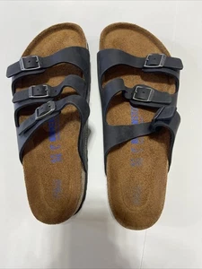 Birkenstock Florida Soft Footbed Birko Flor - Black, Size 36 EU/Ladies 10 US NWB - Picture 1 of 5