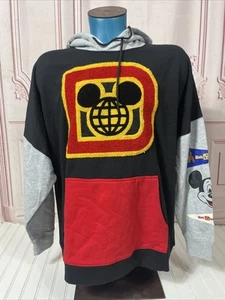 Disney Park Hoodie Cardigan Walt Disney World Trikot grau schwarz Farbe Logo XL - Bild 1 von 19