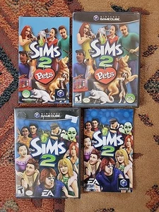Bundle Lot 2) Sims 2 & Sims Pets 2 (Nintendo GameCube ) CIB Complete - Picture 1 of 4