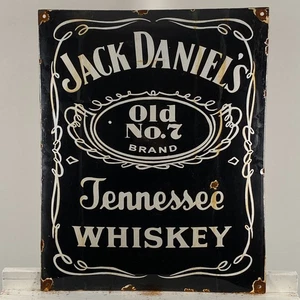 Jack Daniel's Enamel Sign - 50x40cm (19.7x15.7") - Big Distillery Collector Sign - Picture 1 of 18