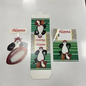 Vintage 1992 Hamm’s Beer Football Paper Advertising NOS Free Shipping - Picture 1 of 8