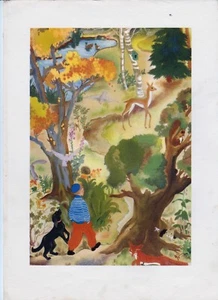 Gravure Illustration par Nelly Degouy 1950 - Bild 1 von 1