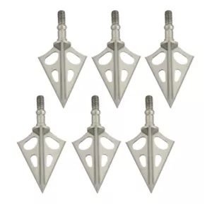 6pcs Archery Hunting Broadheads Arrowheads 3 Blade Crossbow Arrow Tips Points - Picture 1 of 11