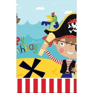 Little Pirate Party Supplies Plastic TableCloth Table Cover 137cm x 243cm TC6 - Picture 1 of 2