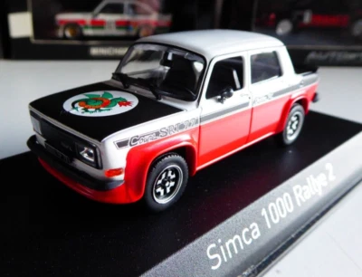 1/43 Norev Simca 1000 Rallye 2 Coupe SRT 1977 Tacoma White Red Racing Team - Immagine 1 di 4