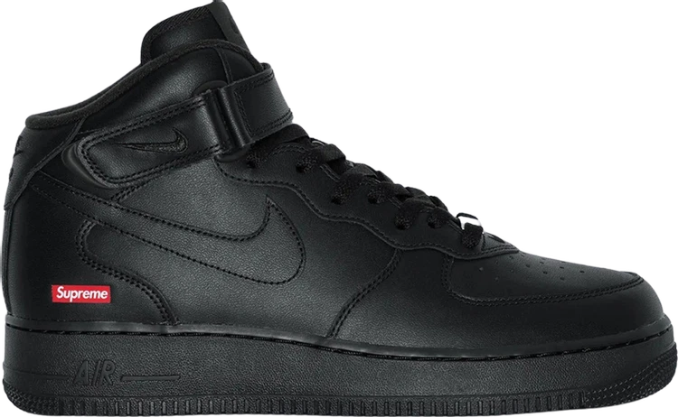 NIKE✖️Supreme Air Force 1 Mid Preços baixos em Nike Supreme x Air Force 1 Mid Box Logo - Triple
