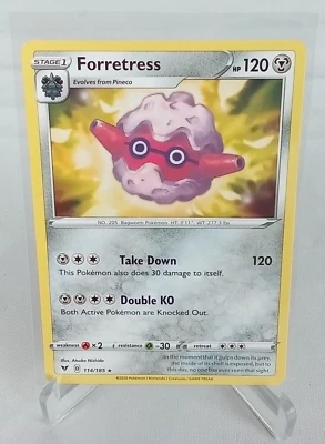 Forretress 114/185 Vivid Voltage Rare Pokémon Card 2020 - Image 1 of 4